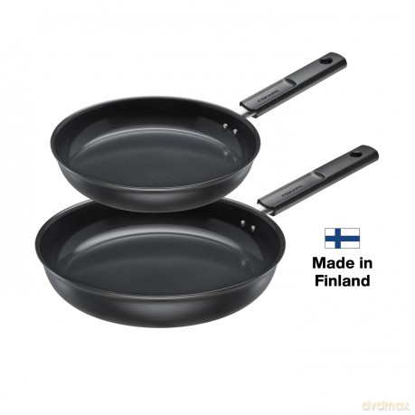Fiskars - Hard Face Frying Pan Set 24 cm + 28 cm