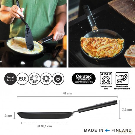 Patelnia do naleśników Fiskars - Hard Face Omelette Pan 22 cm