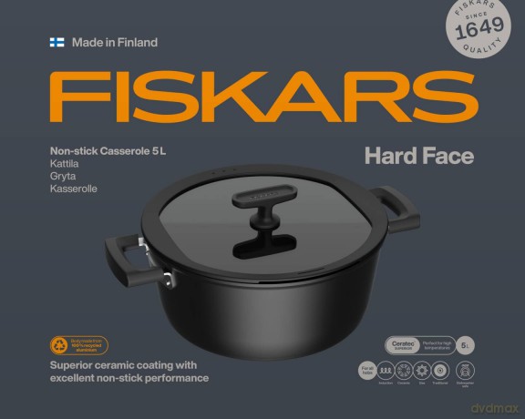 Fiskars - Hard Face Pot 5 L with Lid