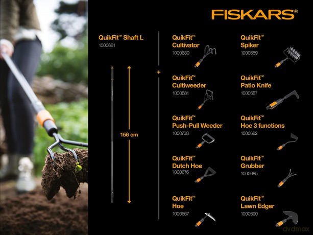 Fiskars - QuikFit Graphite Shaft 145 cm