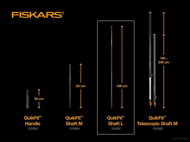 Fiskars - QuikFit Graphite Shaft 145 cm