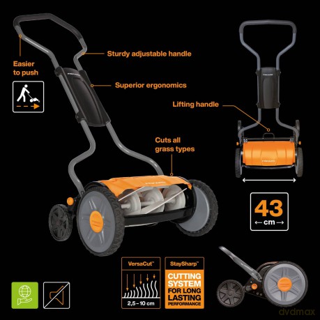 Fiskars - StaySharp Plus Reel Mower