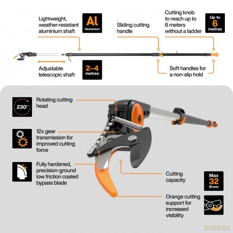 Fiskars - Telescopic Garden Cutter UPX86