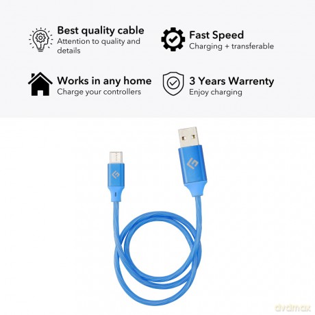 Floating Grip 0,5M LED USB-C Cable (Blue)