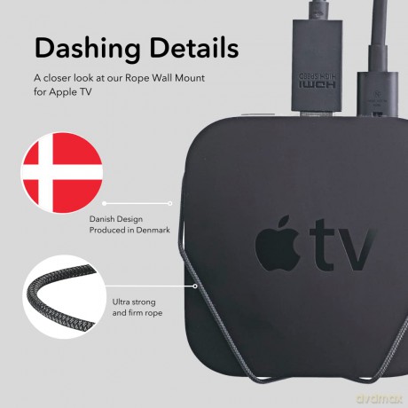 Floating Grip Apple TV Gen. 4 Wall Mount Black