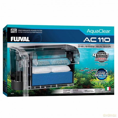 Fluval - AquaClear AC 110 Hang-on Filter - 1890 L/H - 227-416L