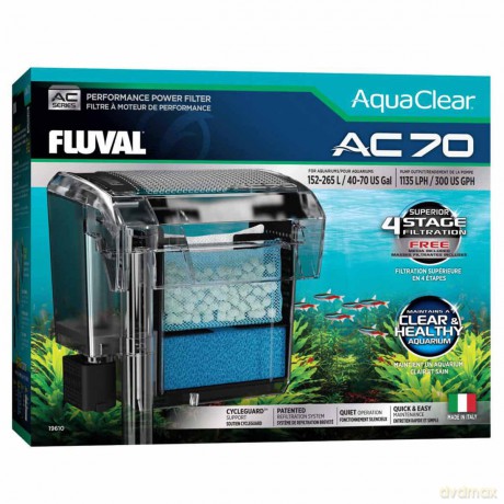 Fluval - AquaClear AC 70 Hang-on Filter - 1135 L/H - 152-265L