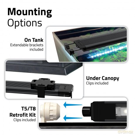 Fluval - AQUASKY LED 3.0 - 12W - 38-62.8CM