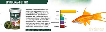 Fluval - Bug Bites Spirulina Flakes 180g