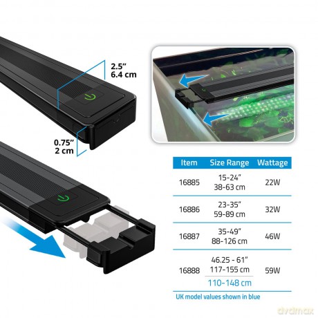 Fluval - Plant LED 4.0 - 59W - 117.5-155.1 cm