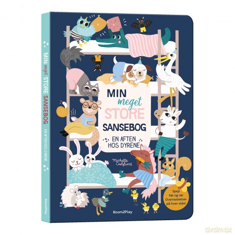 Forlaget Room2Play - Min meget store sansebog - En aften hos dyrene - (R2P1468)