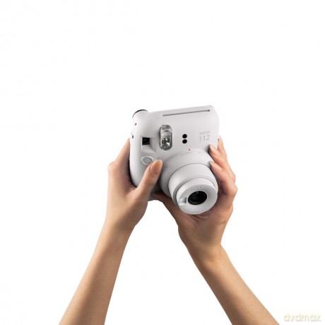 Fuji - Instax Mini 12 Instant Camera - Clay White