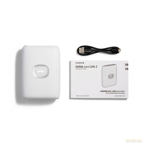 Fuji - Instax mini link 2 w. LED light chain - clay white