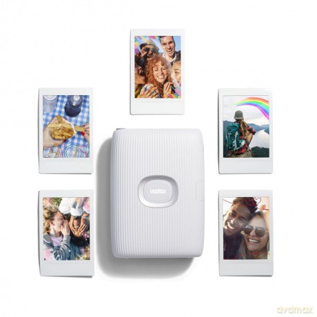 Fuji - Instax mini link 2 w. LED light chain - clay white