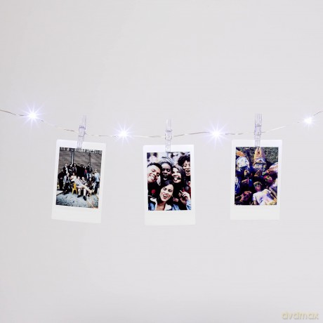 Fuji - Instax mini link 2 w. LED light chain - clay white