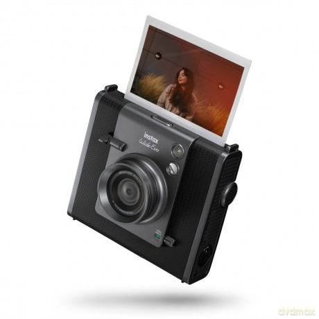 Fuji - Instax Wide EVO Black Hybrid Camera