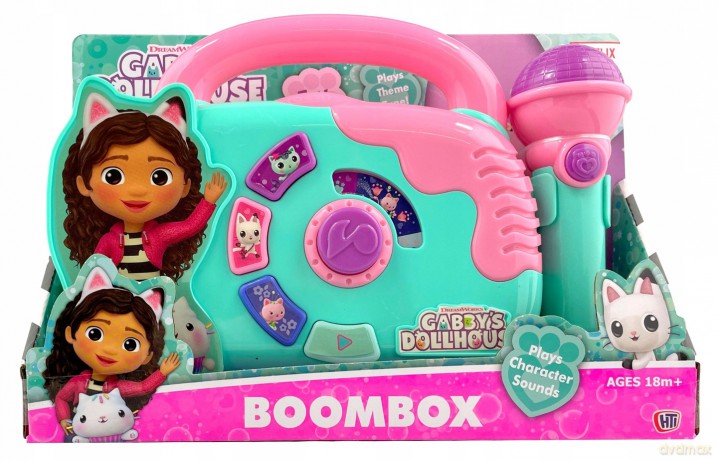 Gabby's Dollhouse - Boombox with Microphone, Lights and Sound (90401)