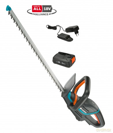 Gardena - Battery Hedge Trimmer ComfortCut 60/18V P4A - Ready-To-Use Set - 60 cm blades