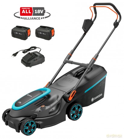 Gardena - Battery Lawnmower PowerMax 37/36V P4A Set - 37 cm