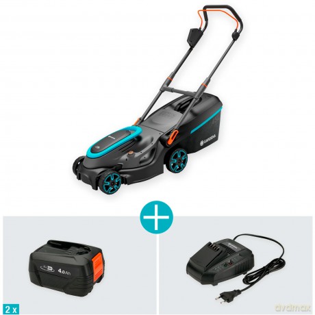 Gardena - Battery Lawnmower PowerMax 37/36V P4A Set - 37 cm
