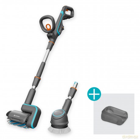 Gardena - GARDENA Battery Multi Cleaner AquaBrush Universal, for horizontal/vertical cleaning