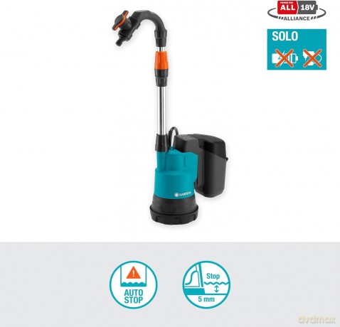 Gardena - GARDENA Battery Rainwater Tank Pump 2000/2 18V P4A solo
