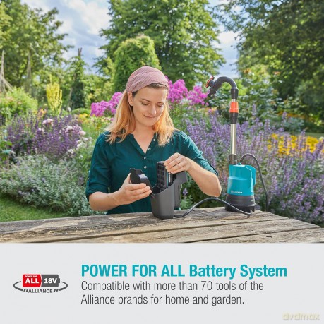 Gardena - GARDENA Battery Rainwater Tank Pump 2000/2 18V P4A solo