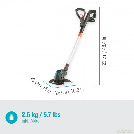 Gardena - GARDENA Battery Trimmer ComfortCut Li-18/23 Ready-To-Use Set