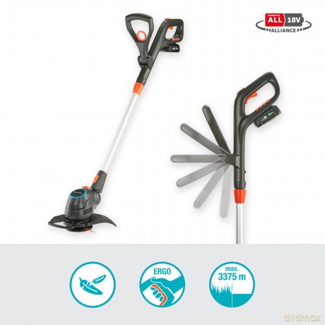 Gardena - GARDENA Battery Trimmer ComfortCut Li-18/23 Ready-To-Use Set