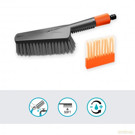 Gardena - GARDENA Cleansystem Wash Set with Hand-Held Brush M soft, Soap Sticks