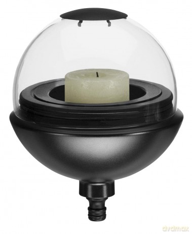 Gardena - GARDENA ClickUp! WindLight - Candles up to 6 cm in diameter and 8 cm in height