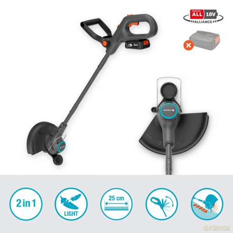 Gardena - GARDENA EasyTrim 25 18V Lawn Trimmer - 25 cm cutting arc