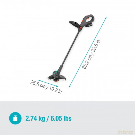 Gardena - GARDENA EasyTrim 25 18V Set 2.0 Ah Grass Trimmer with 18V P4A Battery - 25 cm cutting arc