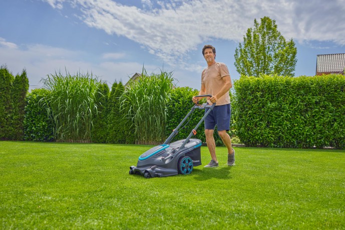 Gardena - GARDENA PowerMax Duo 46/36V Dual-Blade Lawnmower with P4A Battery - 46 cm