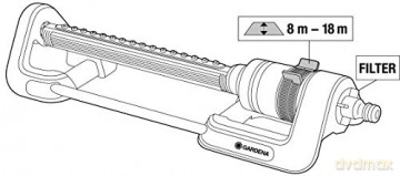 Gardena - Oscillating Sprinkler Aqua L