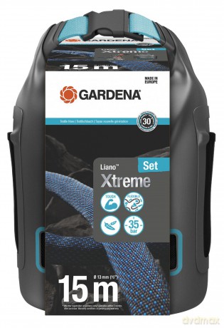 Gardena - Textile Hose Lianoâ˘ Xtreme - 13 mm (1/2) - 15 m Set with storage bag