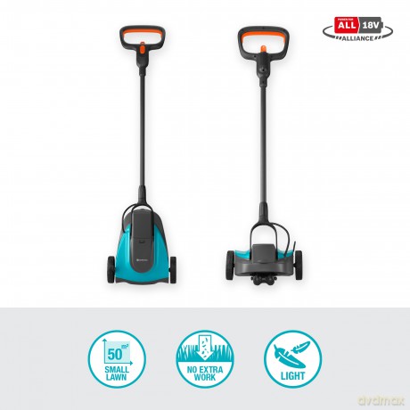 Gardena HandyMower 22/18V P4A Ready-To-Use Set (1x2.5Ah) Battery Powered Mower