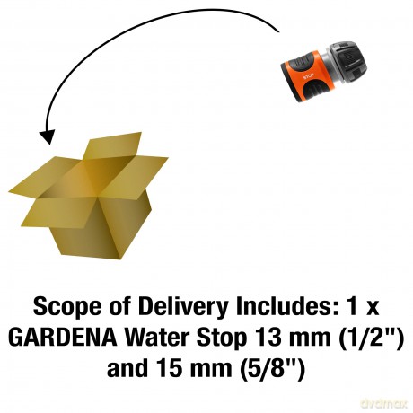 Gardena Water Stop 13 mm (1/2) - 15 mm (5/8)