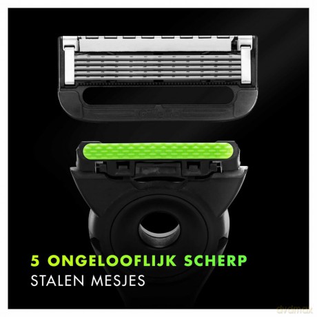 Gillette - GilletteLabs Razor Blades - Green/Black - 9 pcs