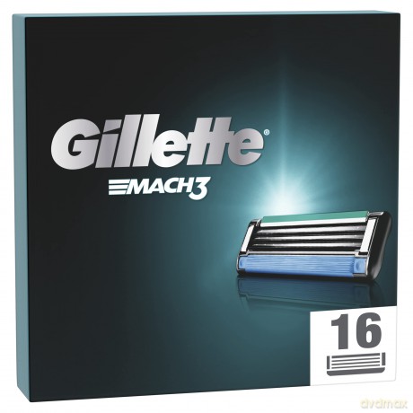 Gillette - Mach3 razor blades - Blue/Black - 16 pcs