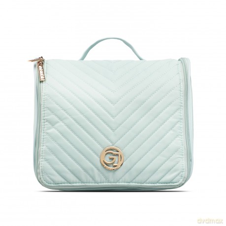 Gillian Jones - Organizer Toiletry Bag - Ocean - Quilted Nylon