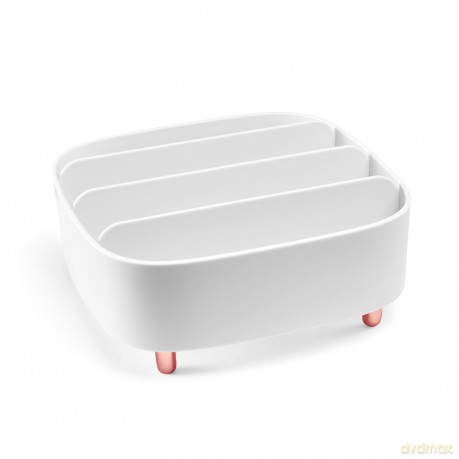 Gillian Jones - Table organizer with 4 compartments - White