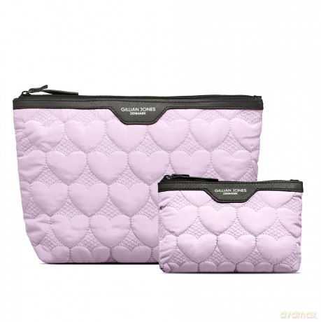 Gillian Jones - Urban Travel 2-piece set - Purple hearts - Lilla