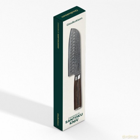 Gladkokken - Damascus Santoku Knife - 18 cm Blade