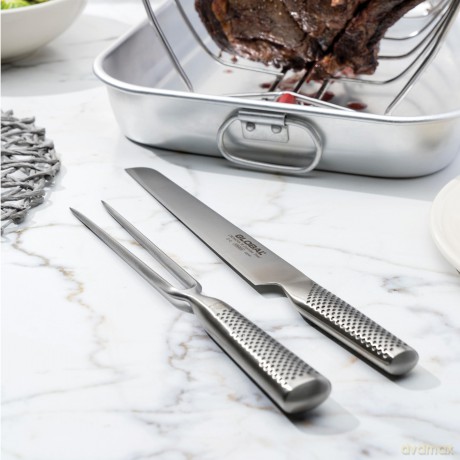 Global - Carving fork fully forged straight - 17 cm