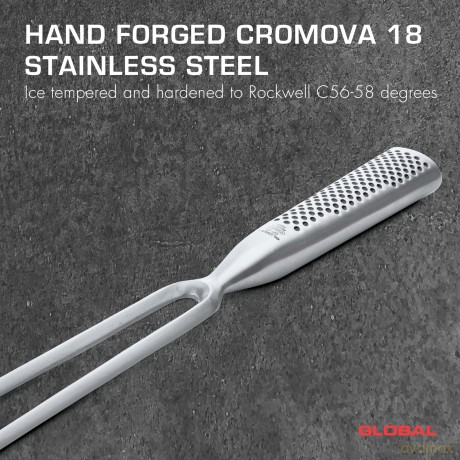Global - Carving fork fully forged straight - 17 cm
