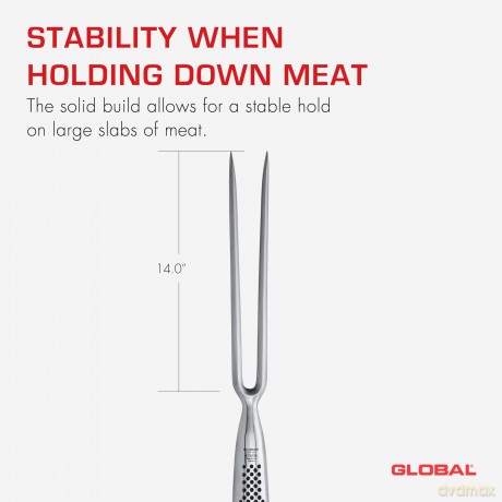 Global - Carving fork fully forged straight - 17 cm