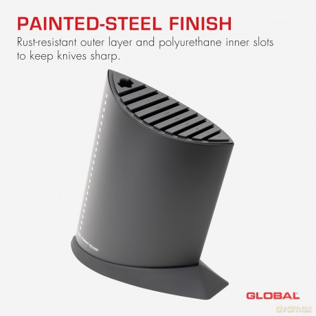 Global - Knife Block - Black 9+1