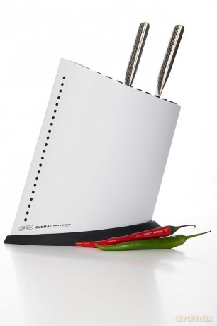 Global - Knife Block 9+1 - White