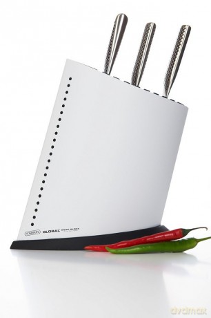 Global - Knife Block 9+1 - White